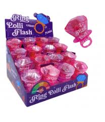 Bague sucette lumineuse