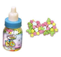 Biberon rempli de bonbons à l'unité