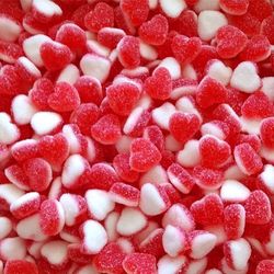 Petits coeurs fraise crème sucrés 100g