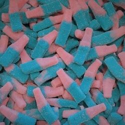 Bouteille fizzy roses et bleues 100g
