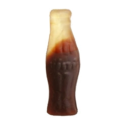 Bouteilles de cola lisse géante 100g